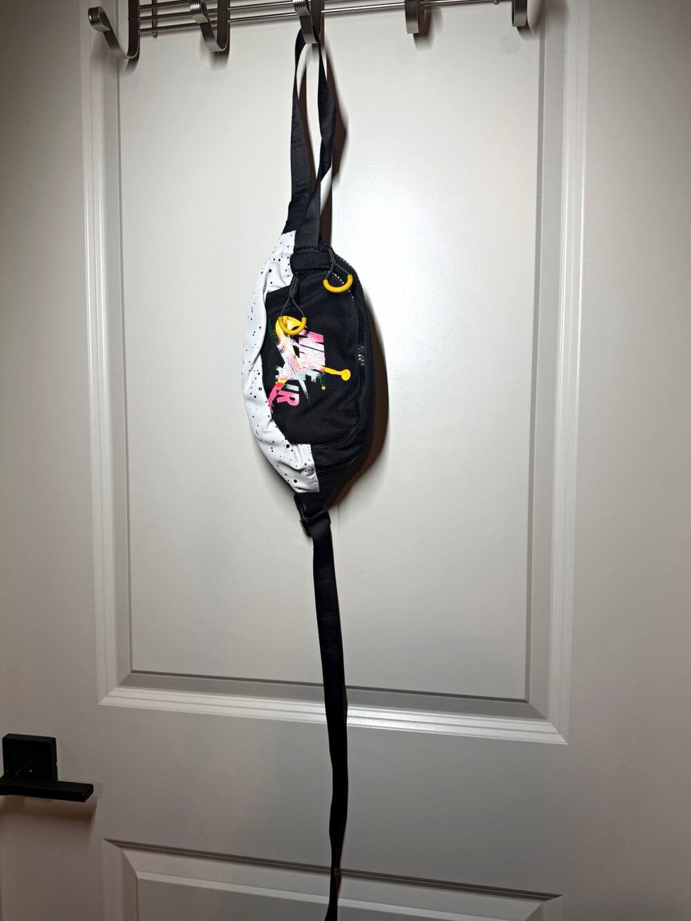 Jordan Jumpman Air Festival Bag Waist Pack Crossbody Black White Yellow Pink
